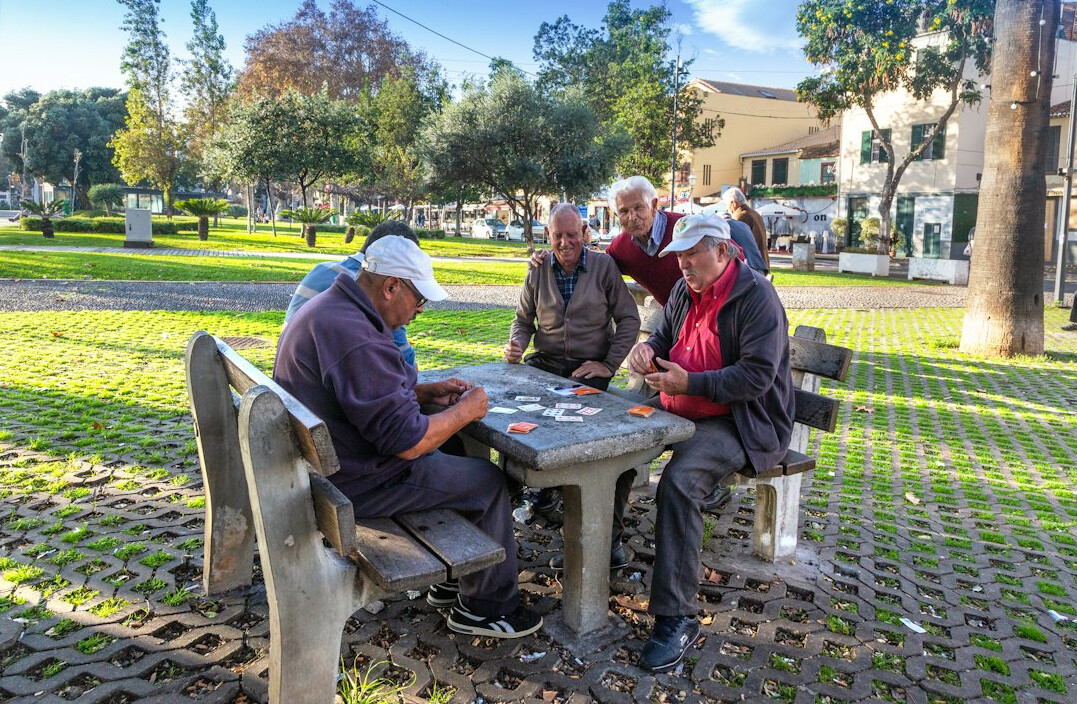 seniors enjoying community life