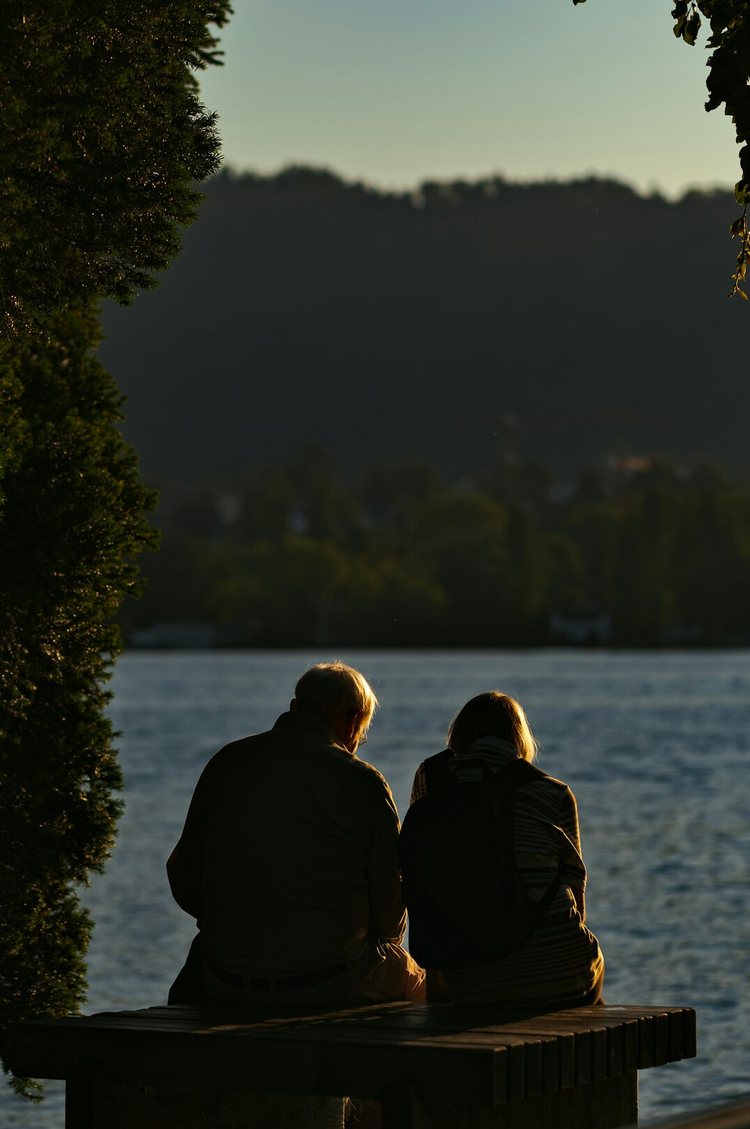 senior couple relaxing