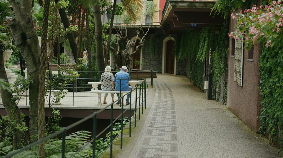 seniors enjoying garden time
